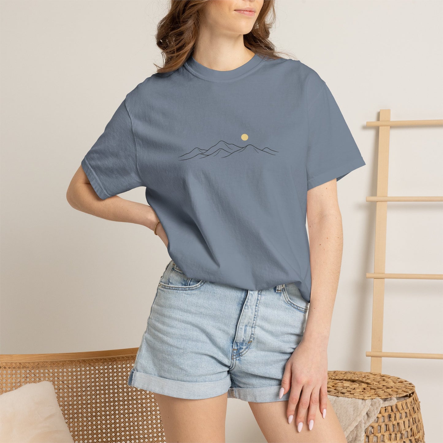 Minimal Mountain Sunrise T-Shirt