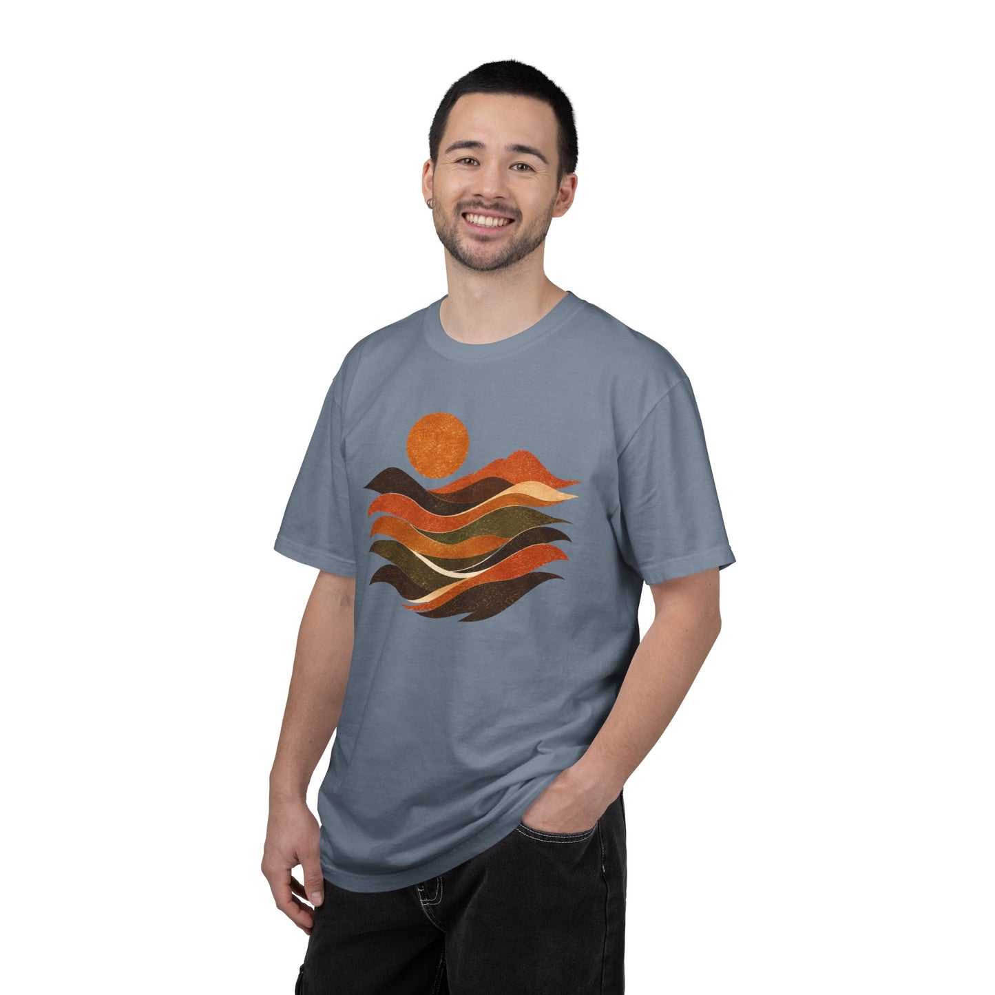Retro Sunset Waves T-Shirt