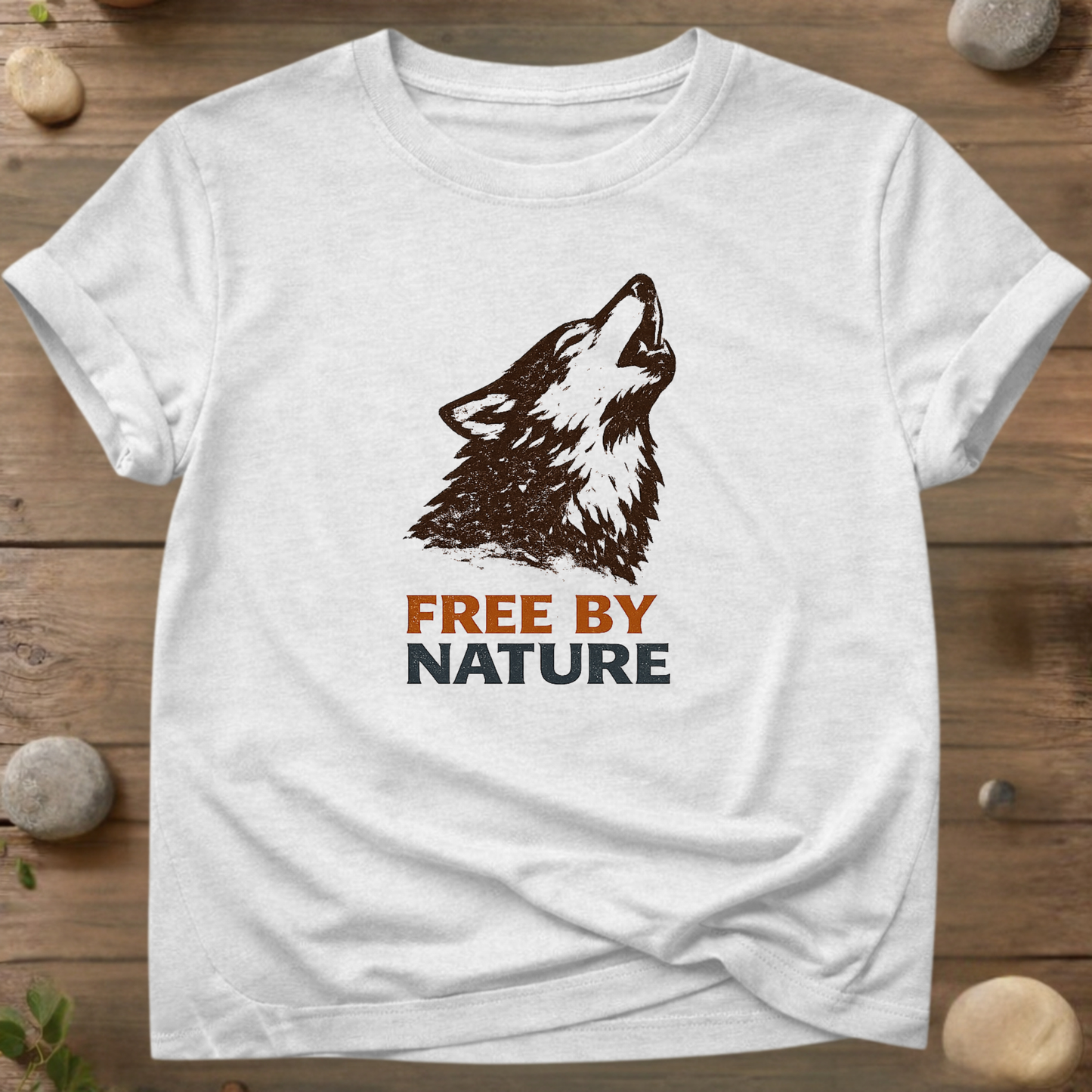 Free by Nature | Howling Wolf T-Shirt