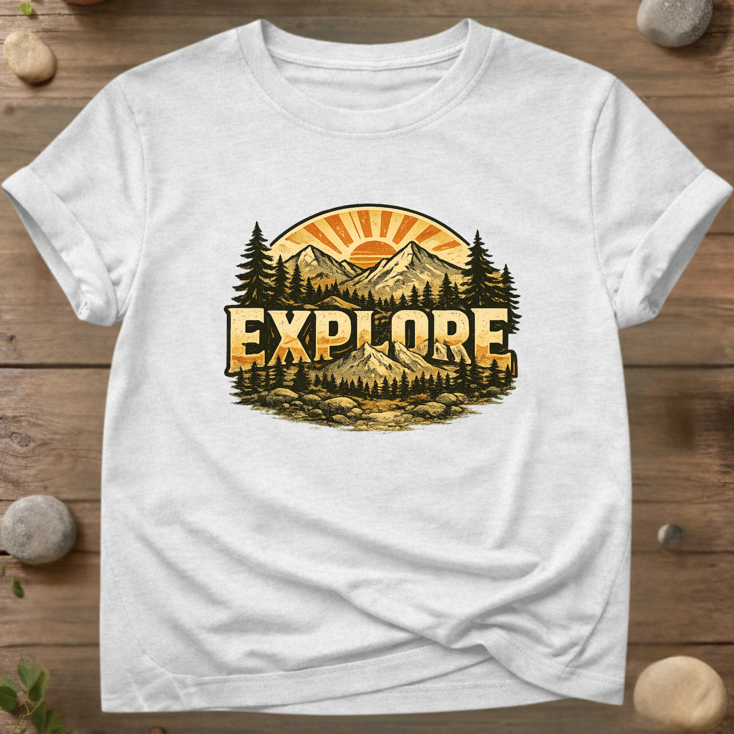 Explore the Wild | Vintage Mountain Adventure T-Shirt