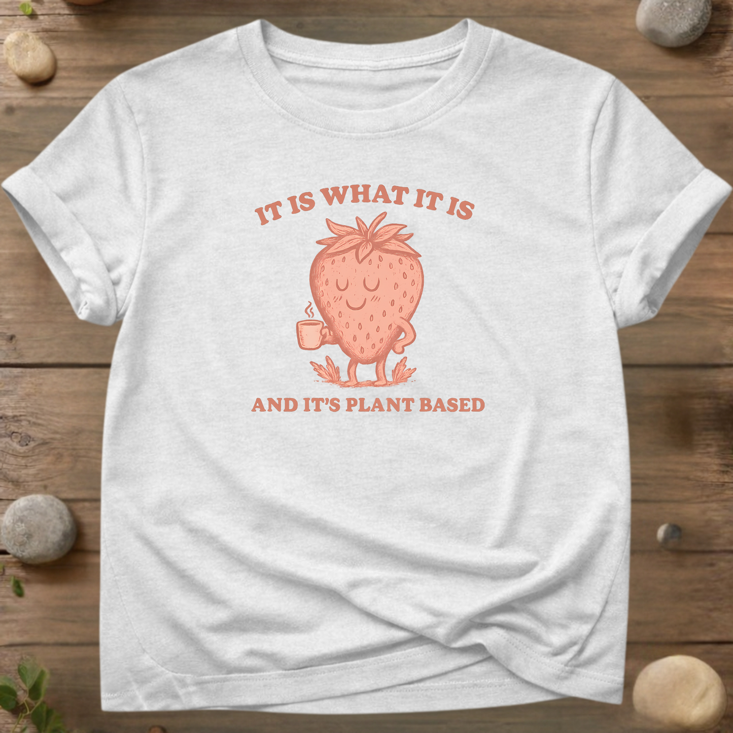 Strawberry Plant Based T-Shirt – Vegan Tee