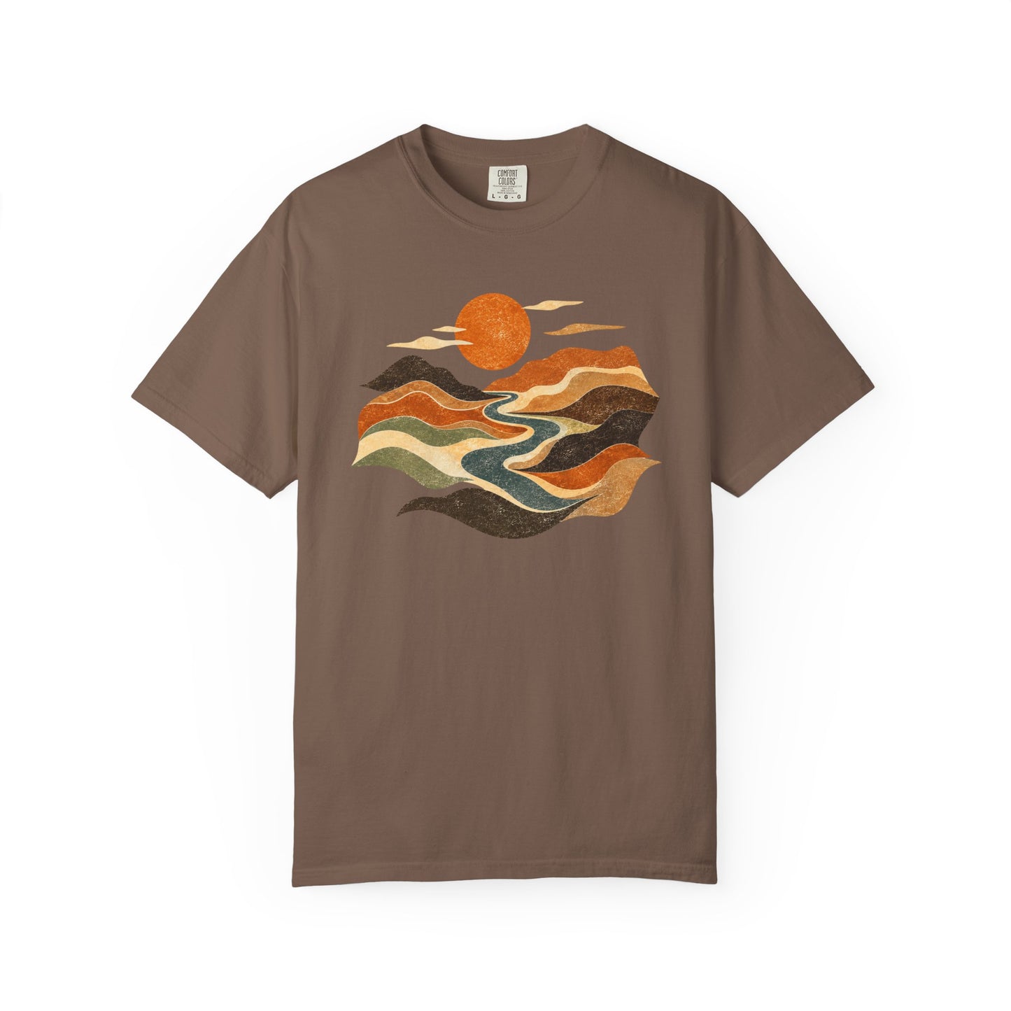 Retro Sunset Landscape T-Shirt