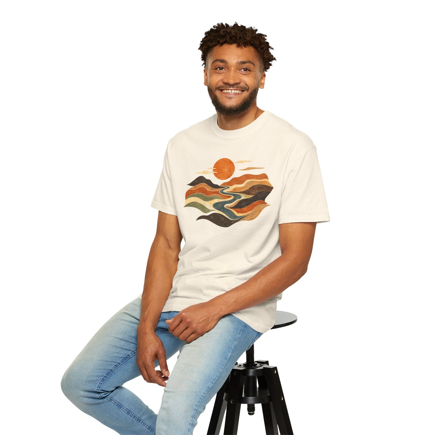 Retro Sunset Landscape T-Shirt