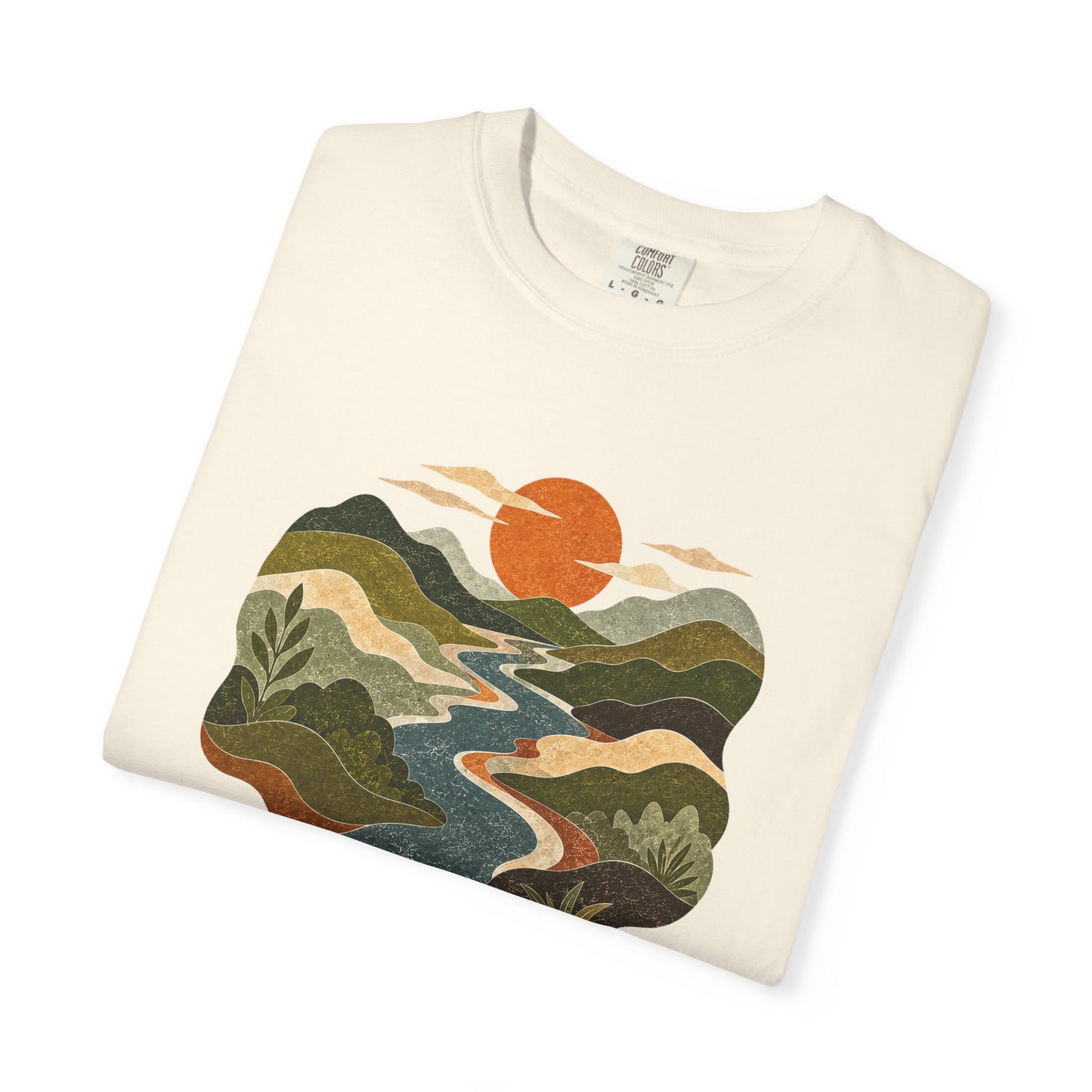 Scenic Sunset River T-Shirt