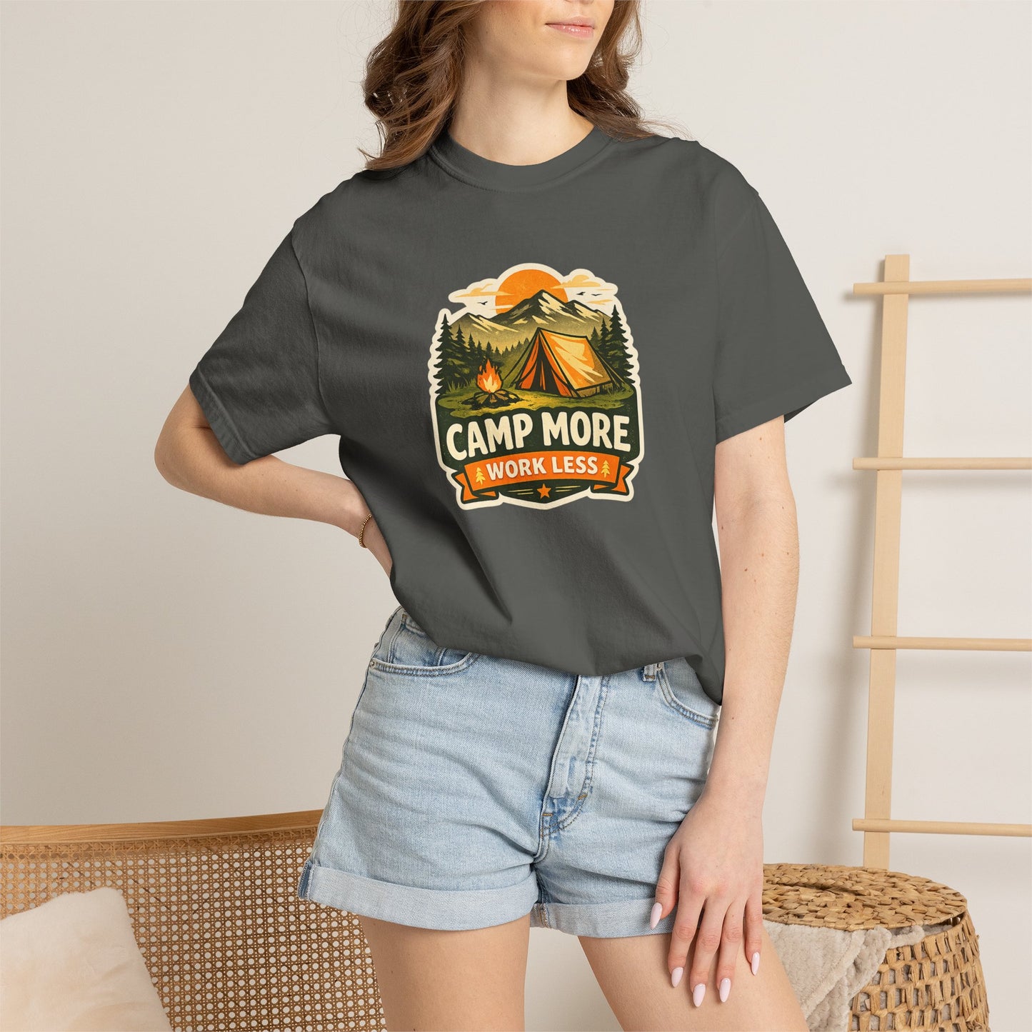 Camp More Work Less T-Shirt