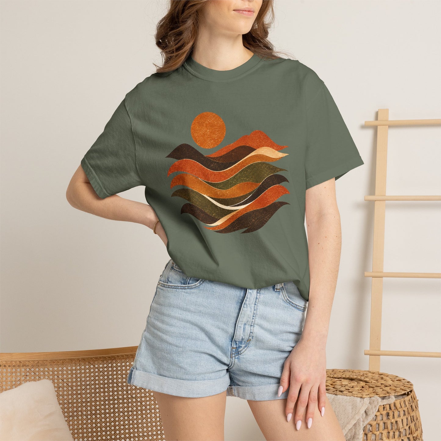 Retro Sunset Waves T-Shirt