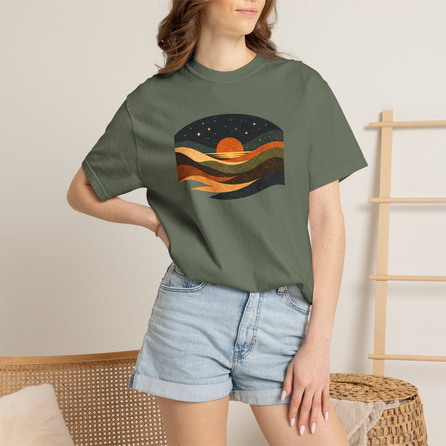 Retro Sunset Wave T-Shirt
