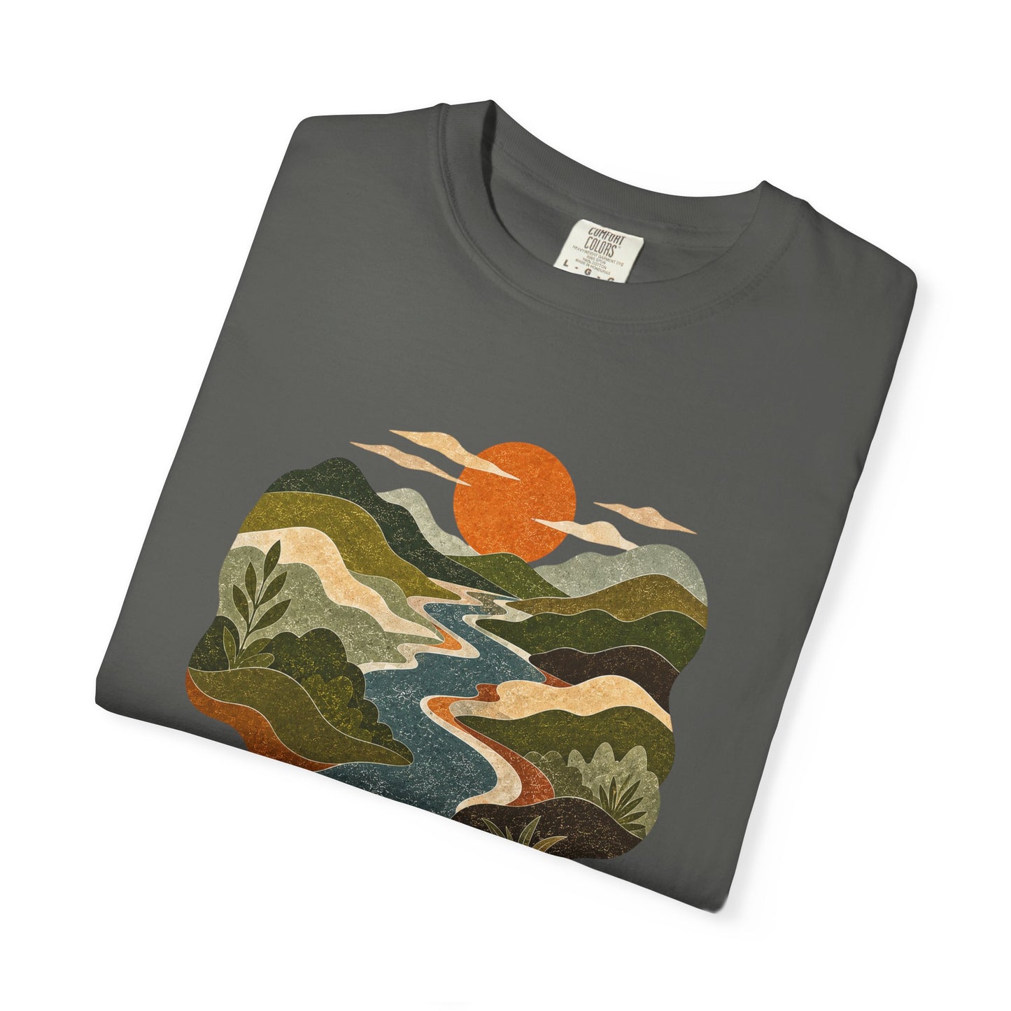 Scenic Sunset River T-Shirt