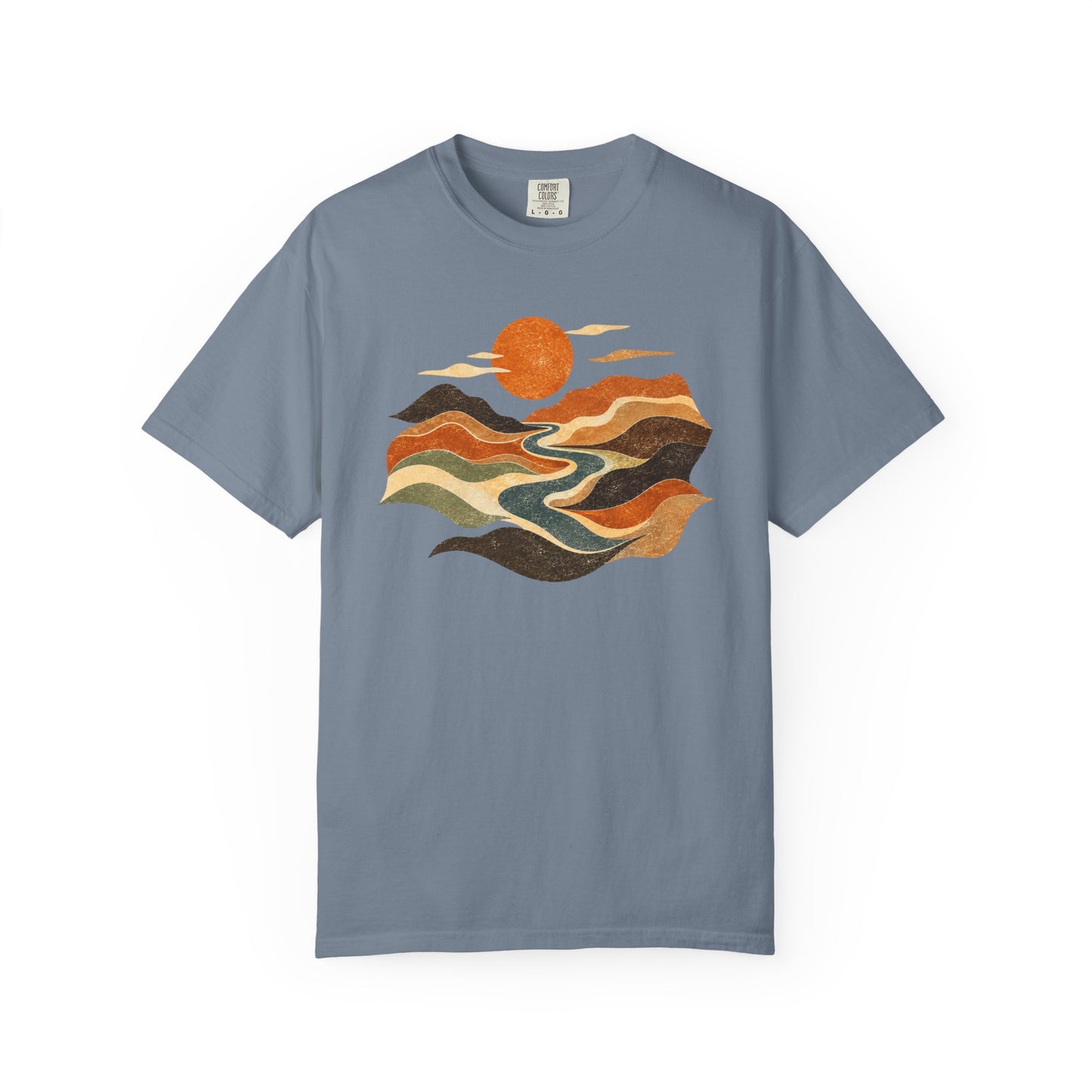 Retro Sunset Landscape T-Shirt