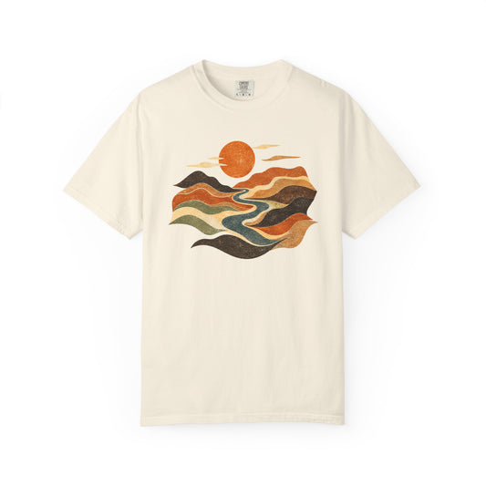 Retro Sunset Landscape T-Shirt