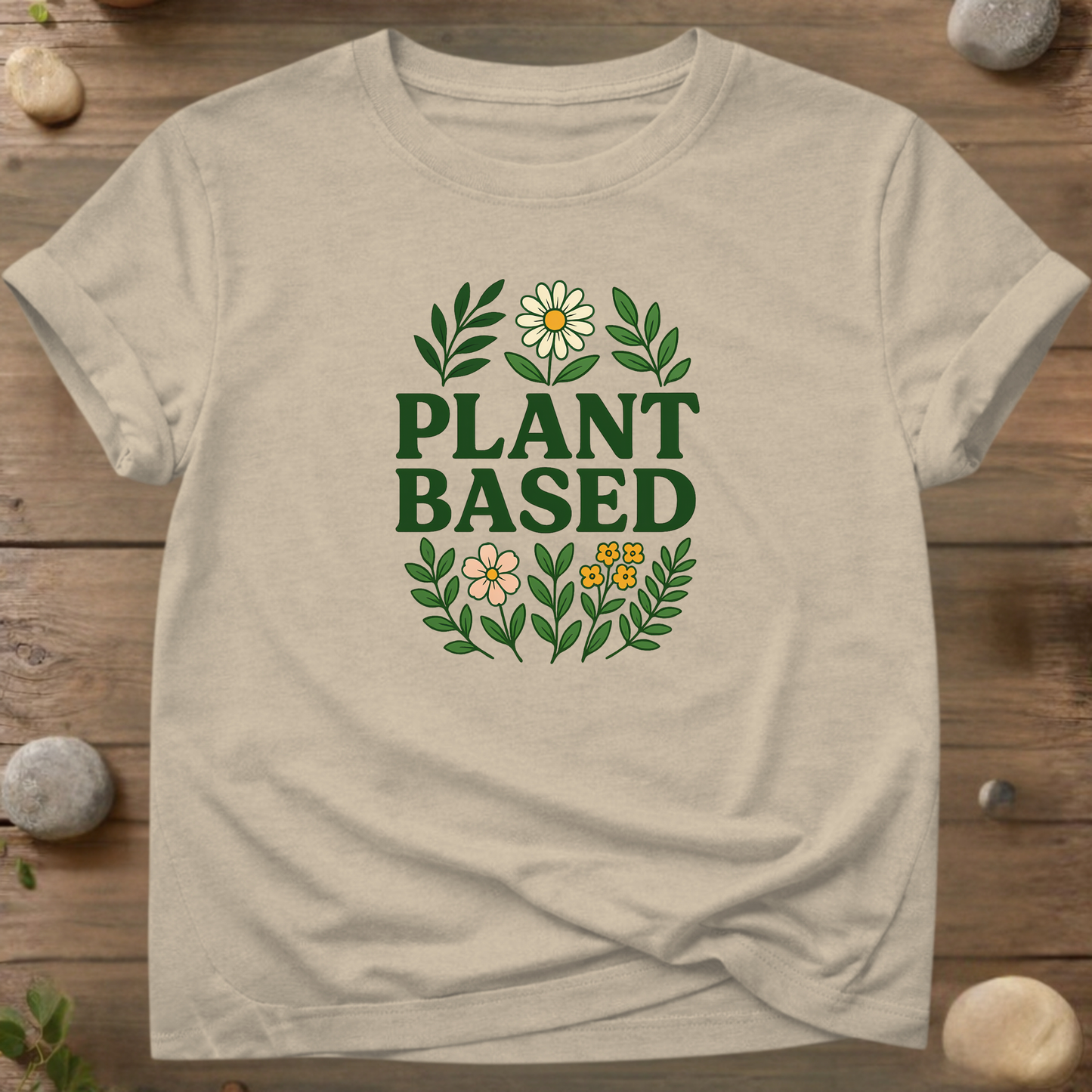 Plant Based Floral T-Shirt – Eco-Friendly Tee