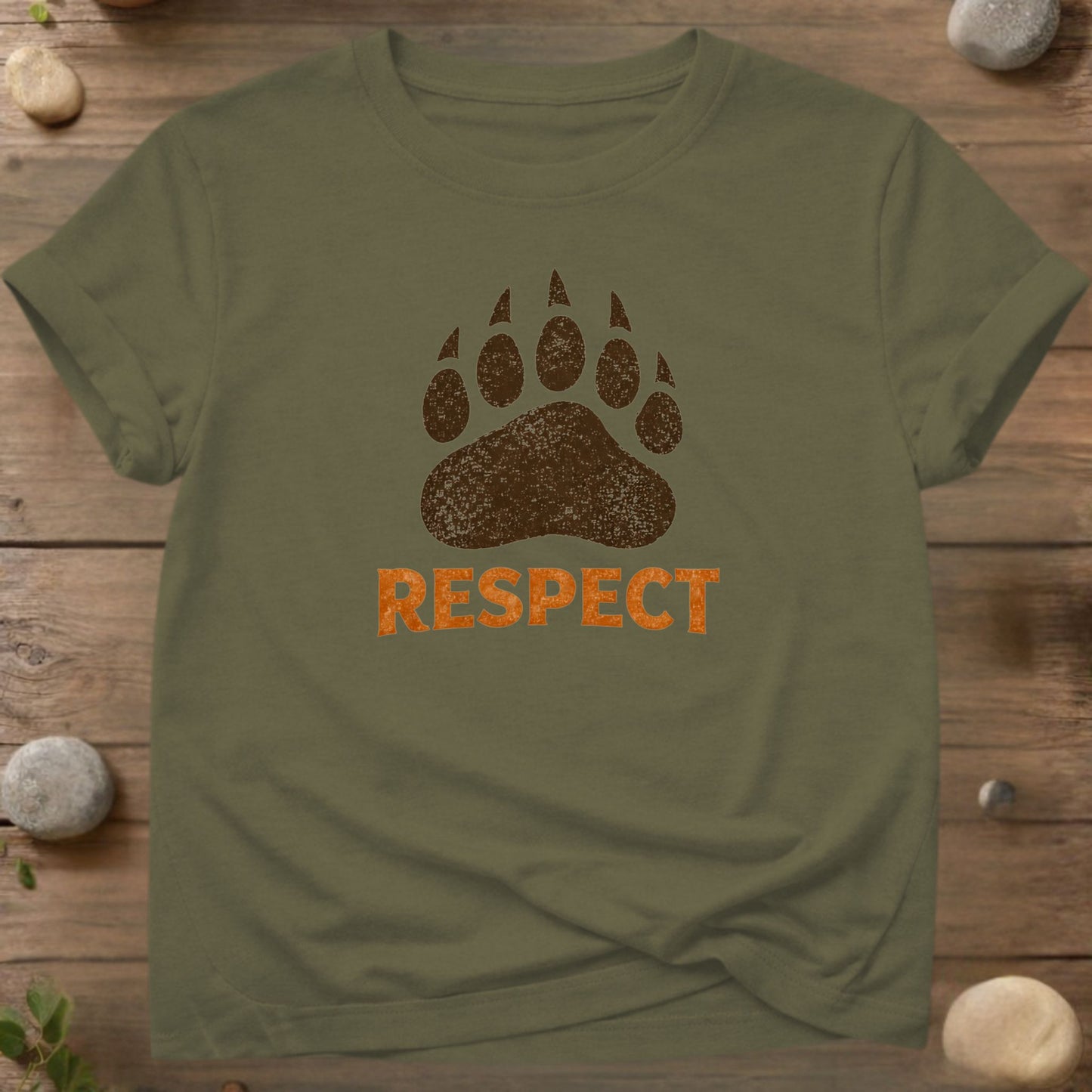 Respect – Wildlife Paw Print Statement Design