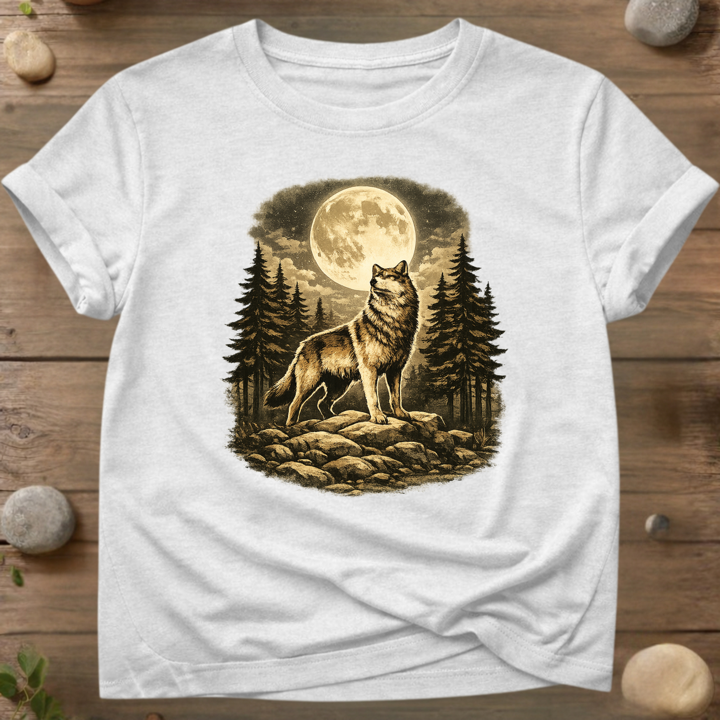 Moonlit Wolf | Wilderness Spirit T-Shirt