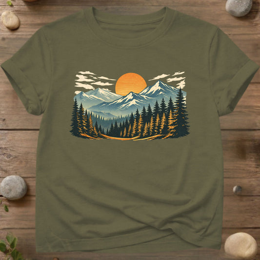 Golden Horizon – Mountain & Forest Landscape Design