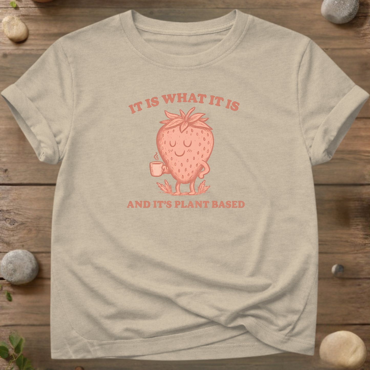 Strawberry Plant Based T-Shirt – Vegan Tee