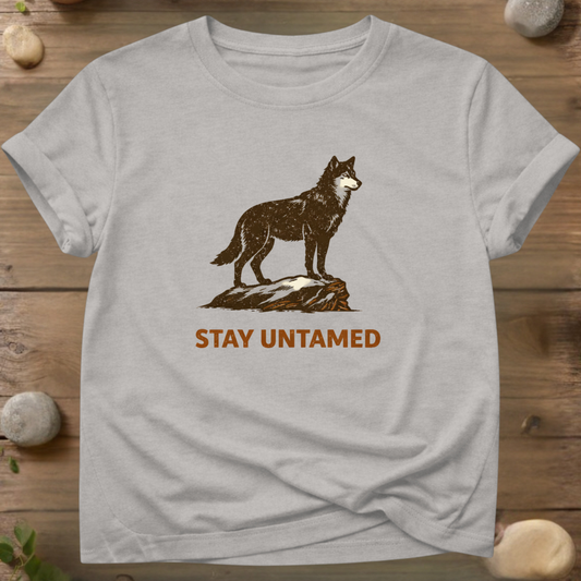 Stay Untamed Wolf | Wilderness Spirit T-Shirt
