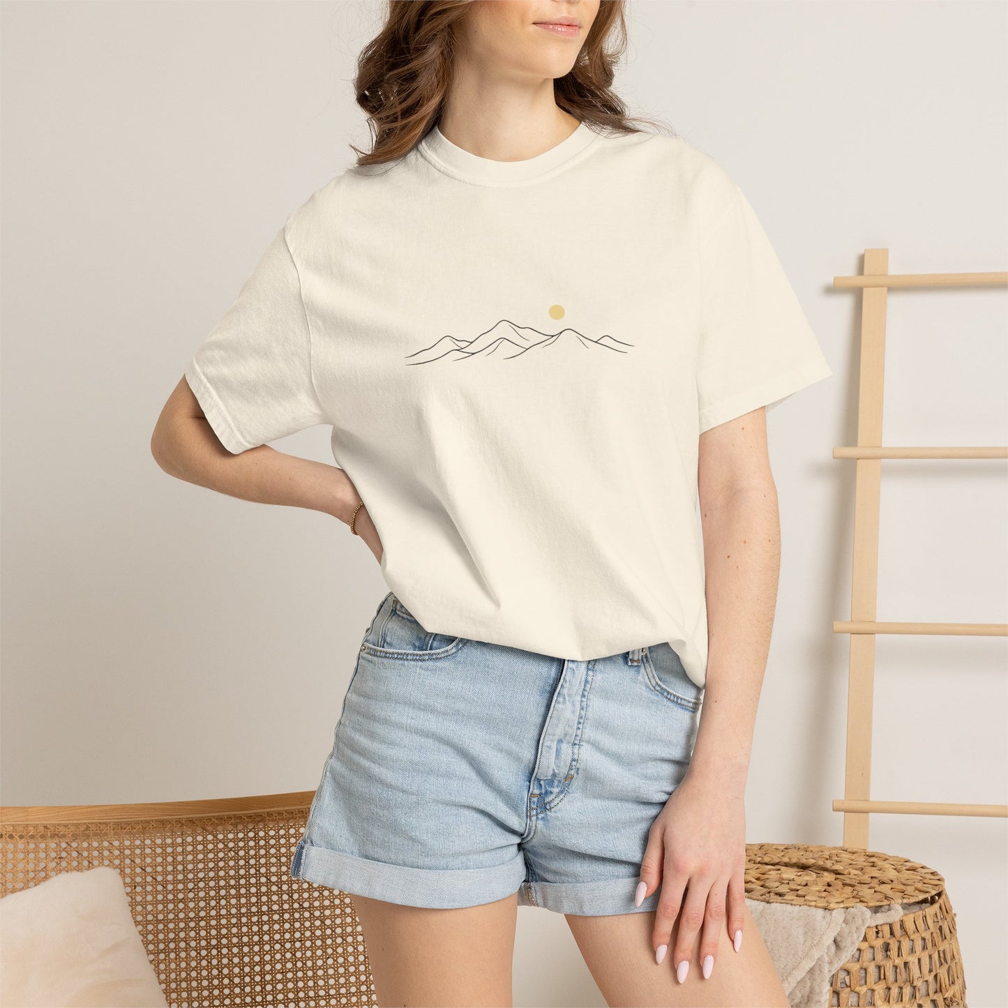Minimal Mountain Sunrise T-Shirt