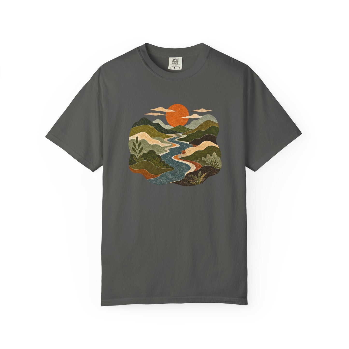 Scenic Sunset River T-Shirt
