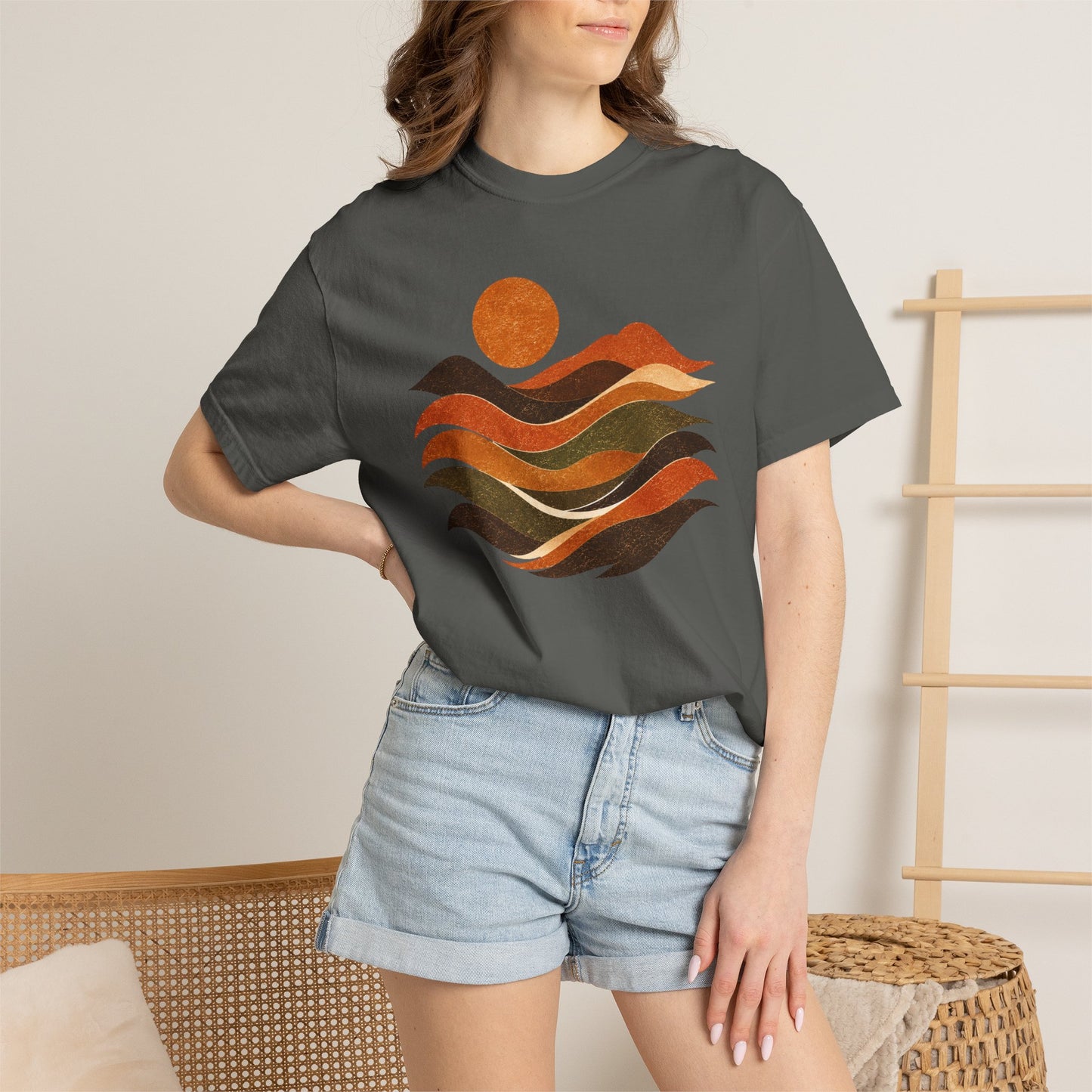 Retro Sunset Waves T-Shirt