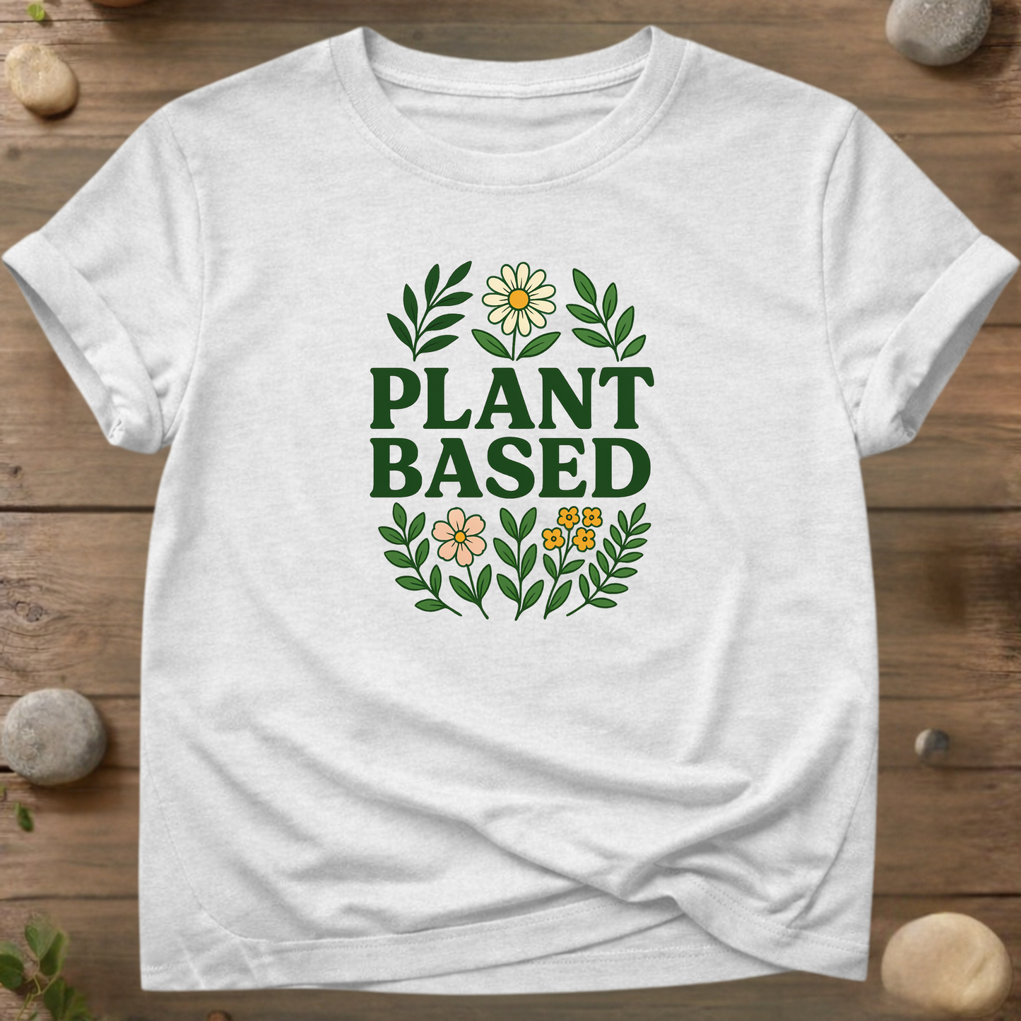 Plant Based Floral T-Shirt – Eco-Friendly Tee