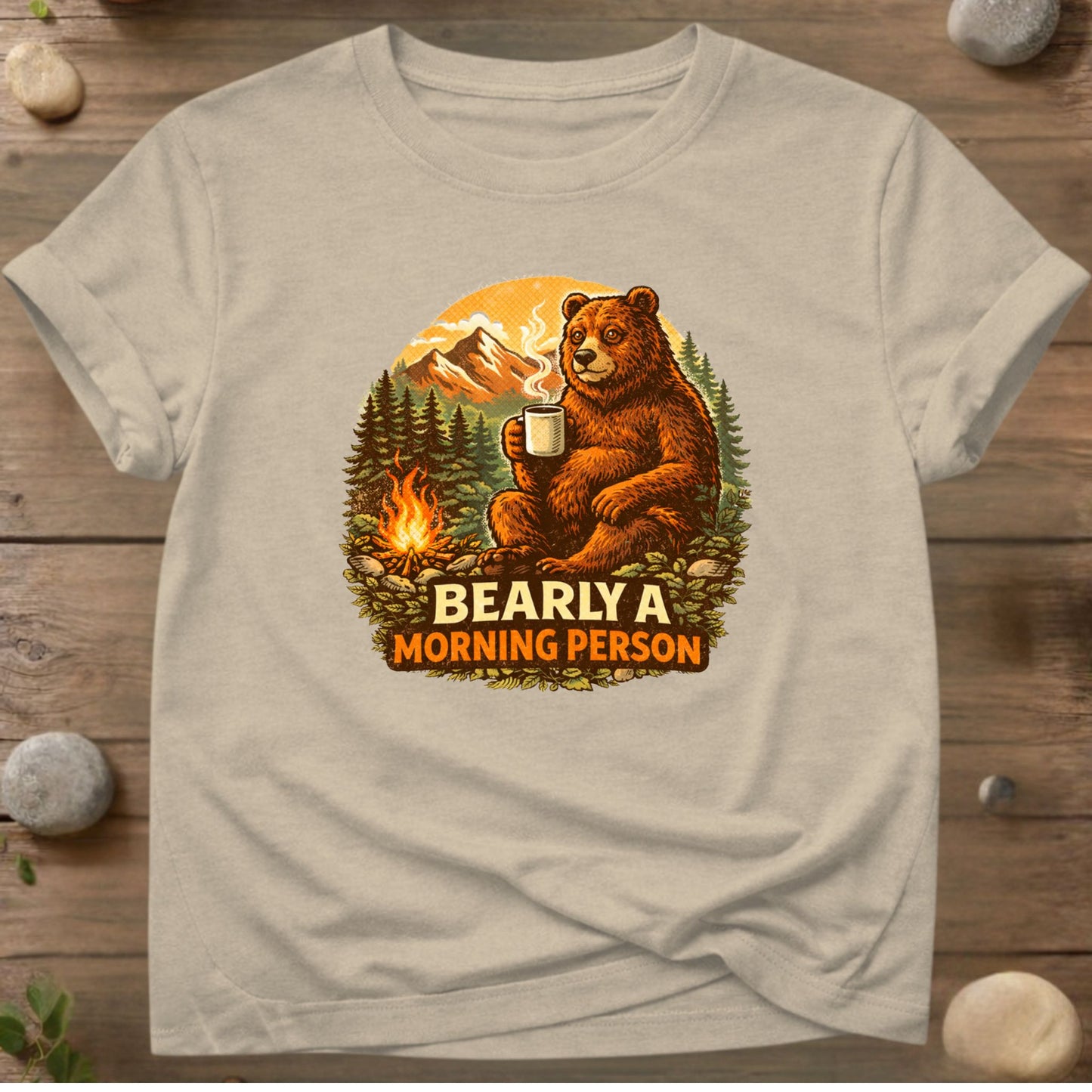Bearly a Morning Person – Outdoor Coffee Bear Design