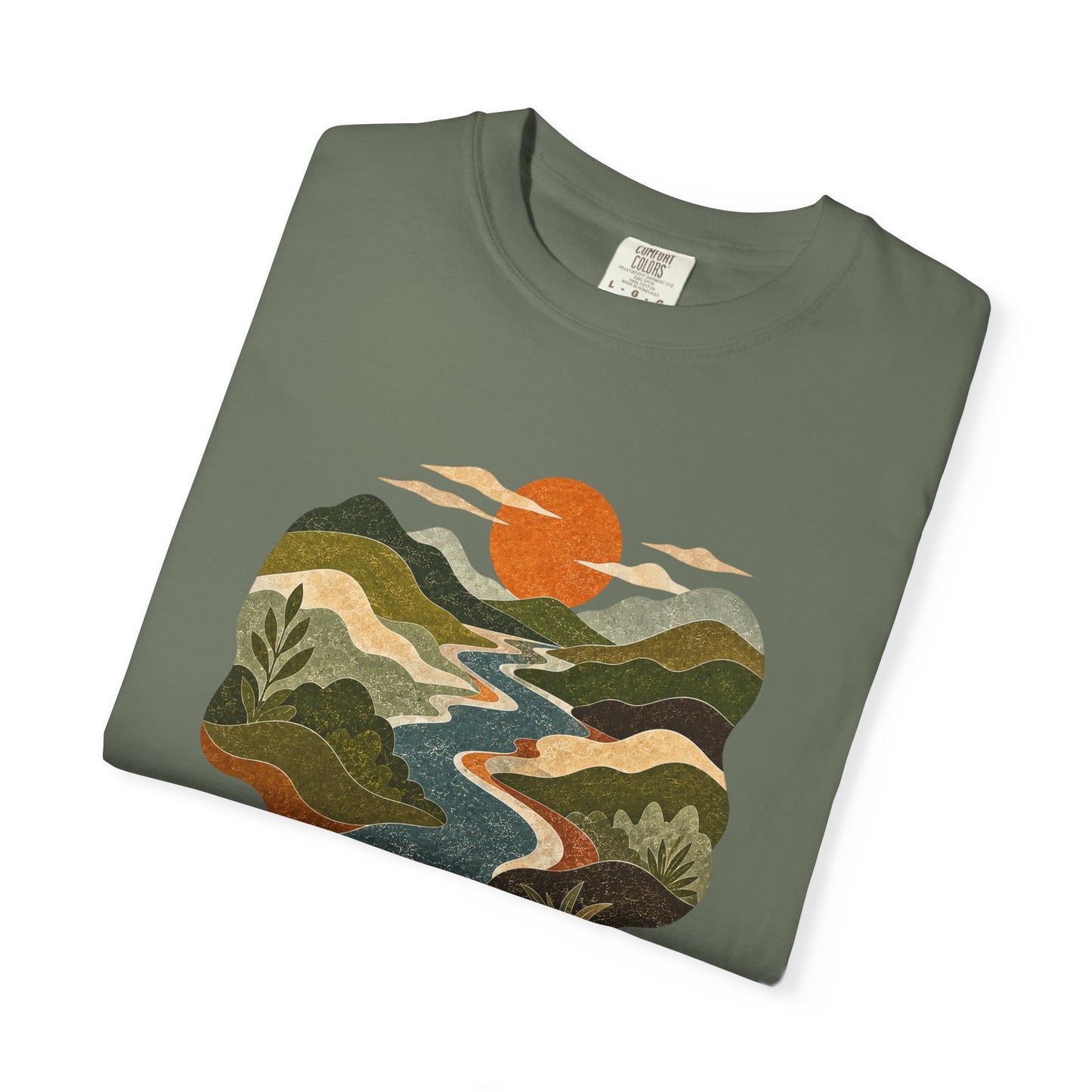 Scenic Sunset River T-Shirt