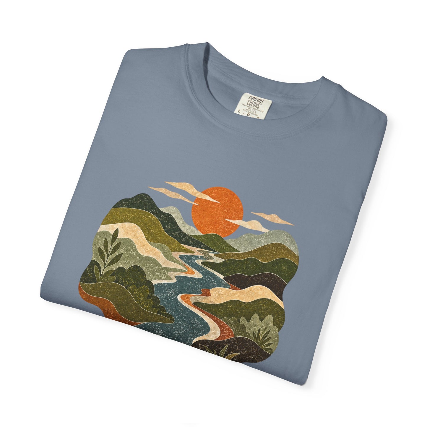 Scenic Sunset River T-Shirt