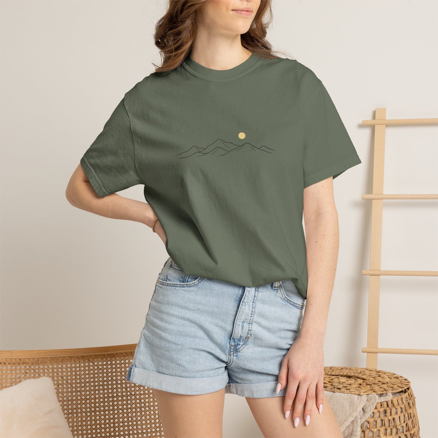 Minimal Mountain Sunrise T-Shirt