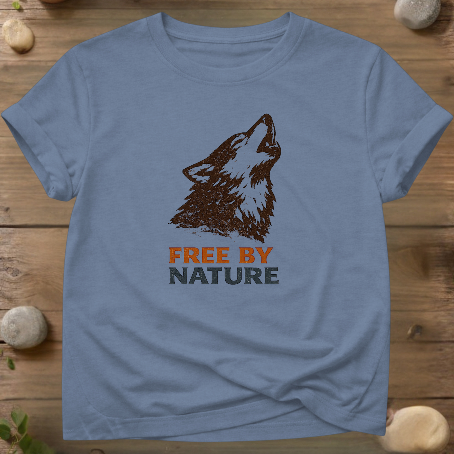 Free by Nature | Howling Wolf T-Shirt