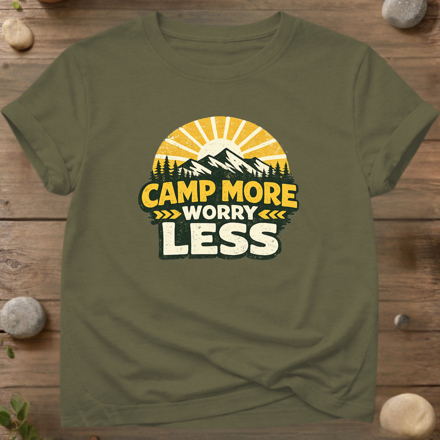 Camp More Worry Less T-shirt