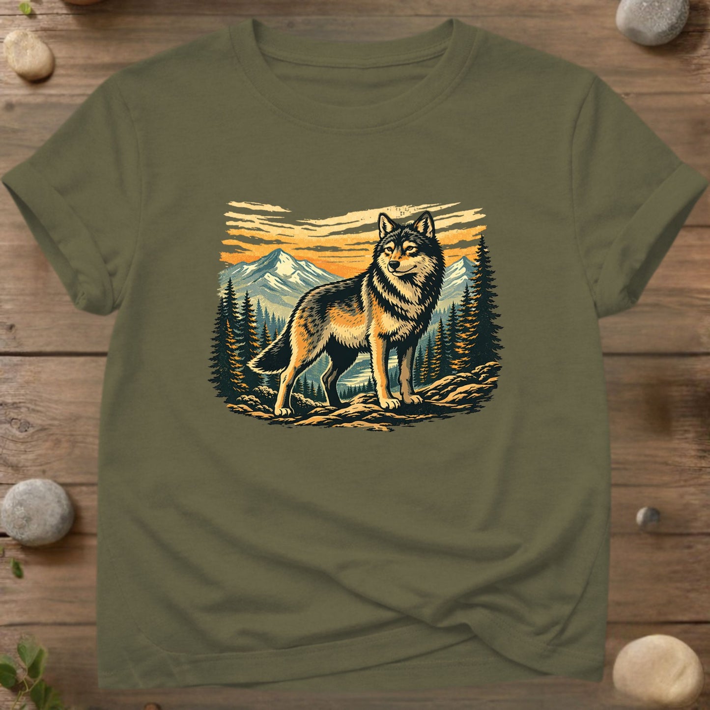 Spirit of the Wild – Mountain Wolf Design