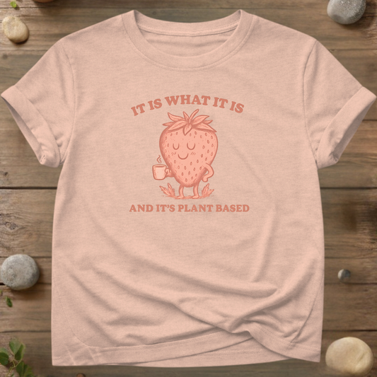 Strawberry Plant Based T-Shirt – Vegan Tee