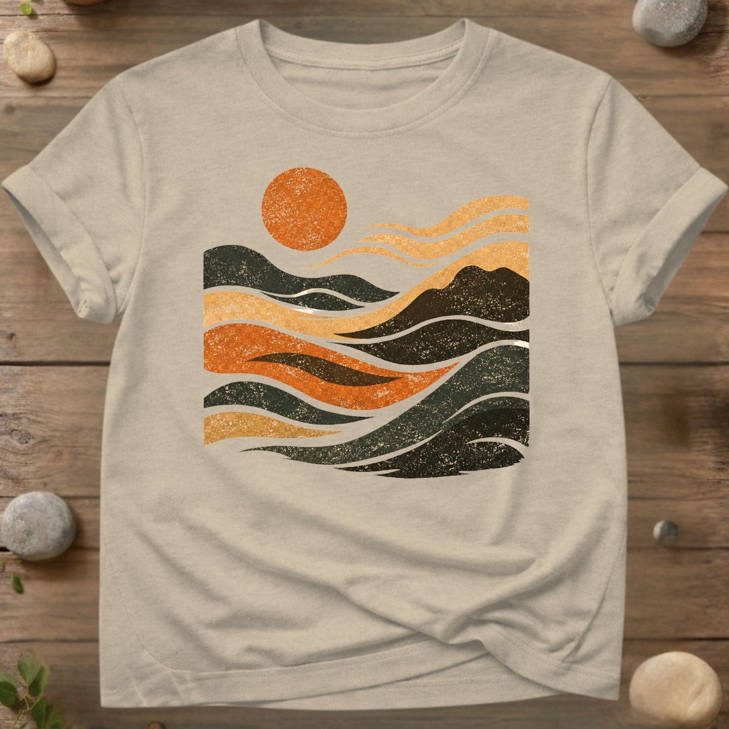 Flowing Horizons – Abstract Nature Landscape Design