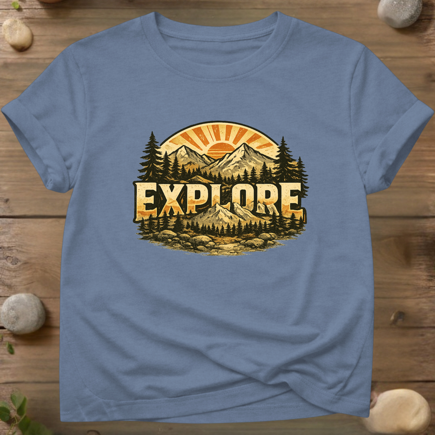 Explore the Wild | Vintage Mountain Adventure T-Shirt