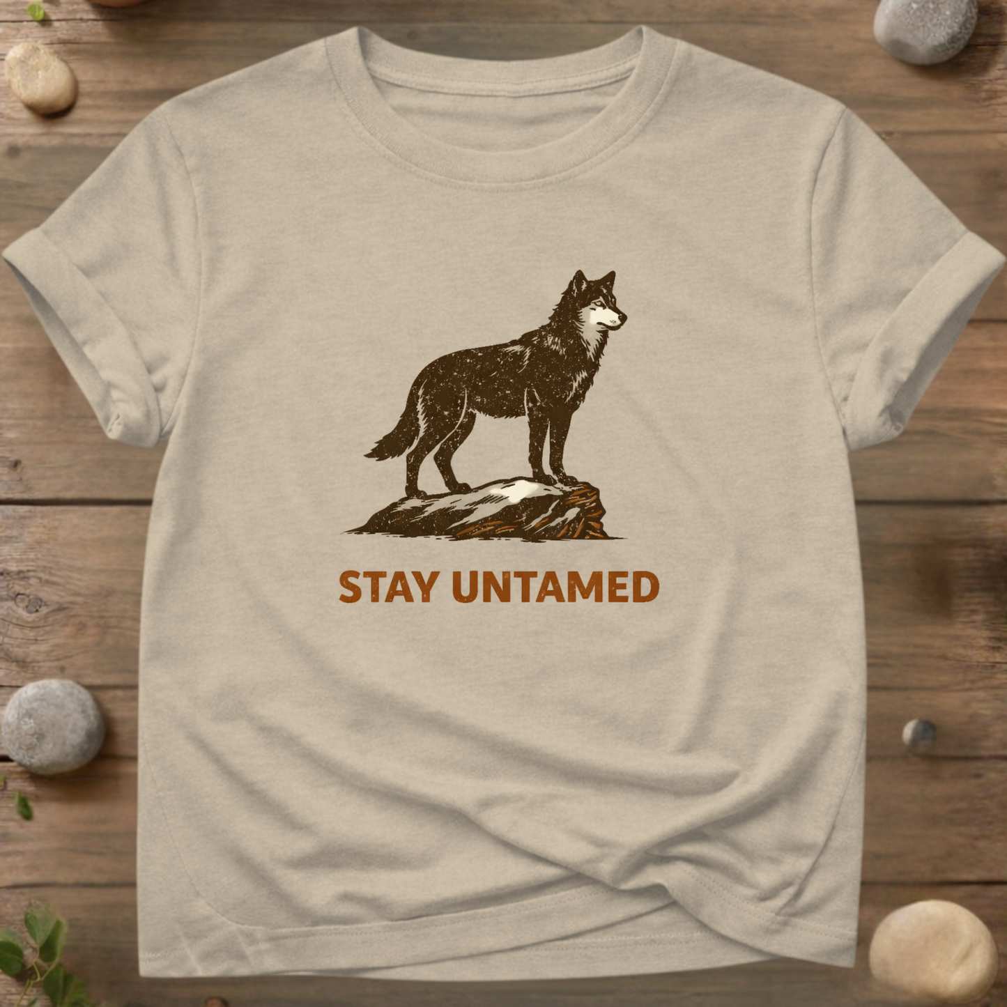 Stay Untamed Wolf | Wilderness Spirit T-Shirt