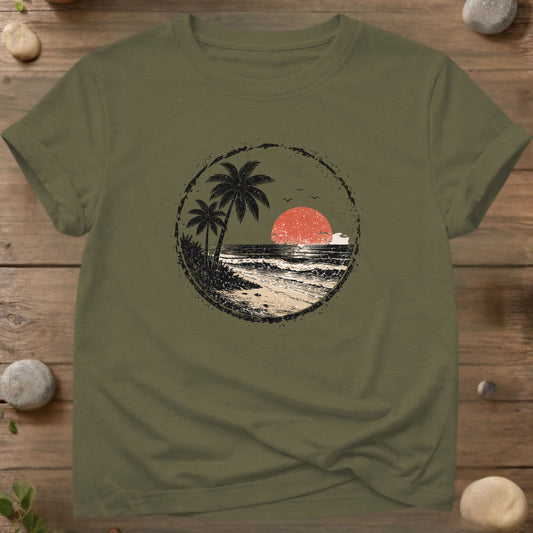 Vintage Palm Sunset T-Shirt
