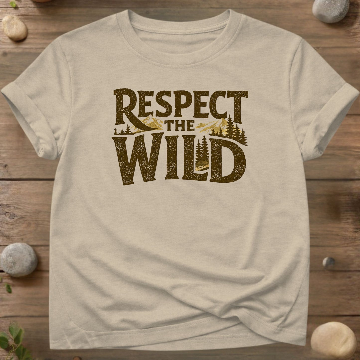 Respect the Wild – Classic Outdoor Statement Design  Product Description