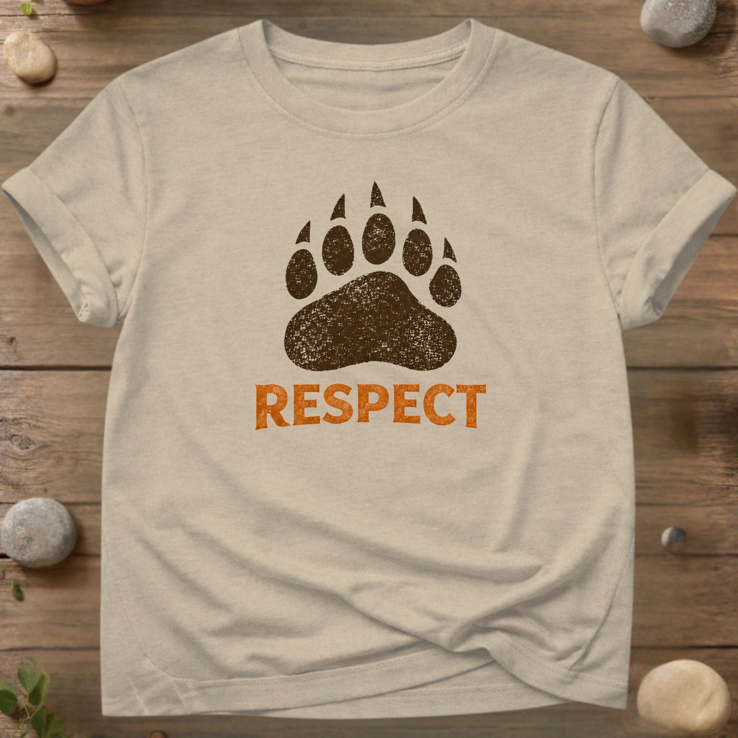 Respect – Wildlife Paw Print Statement Design