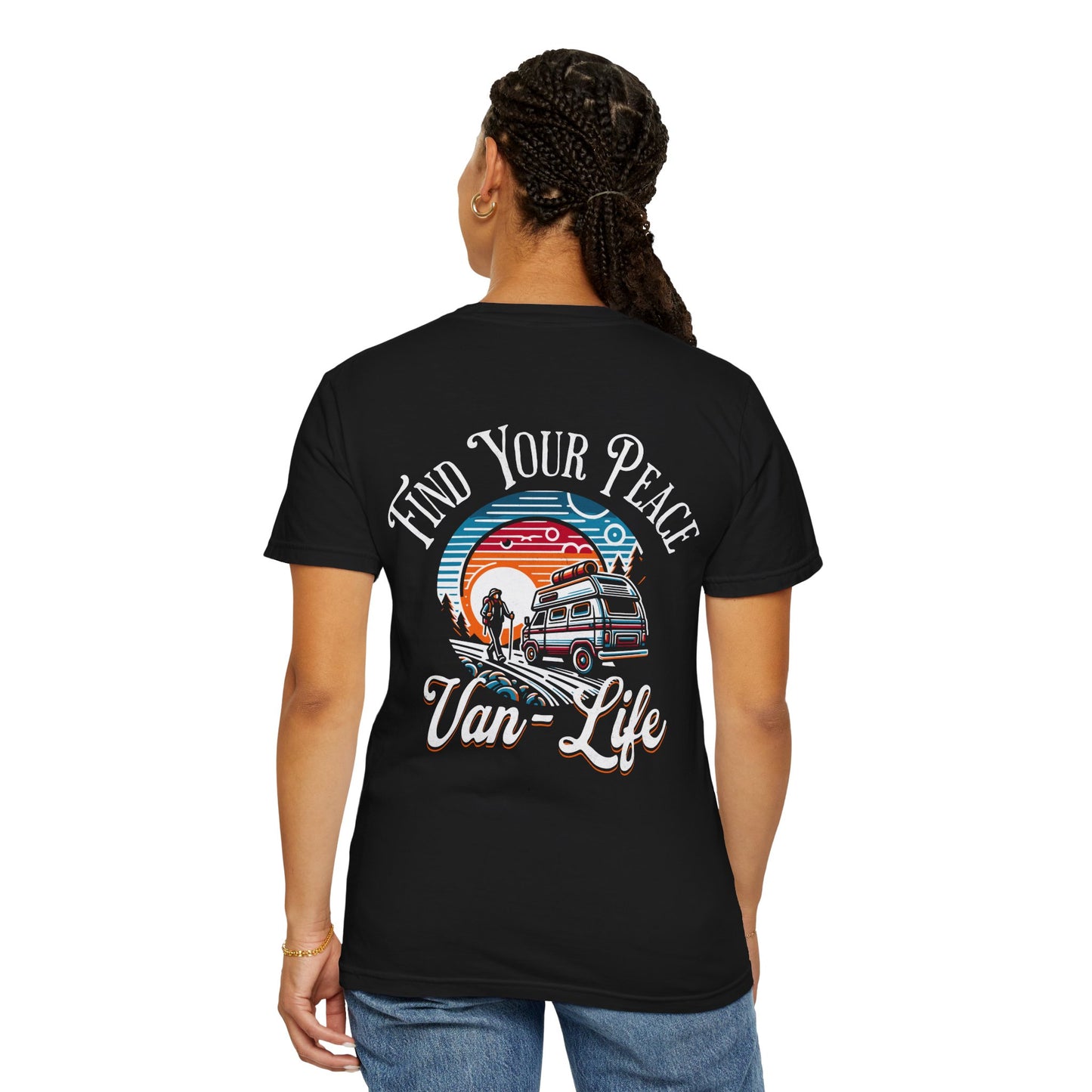 Backprint Find Your Peace Van Life T-Shirt