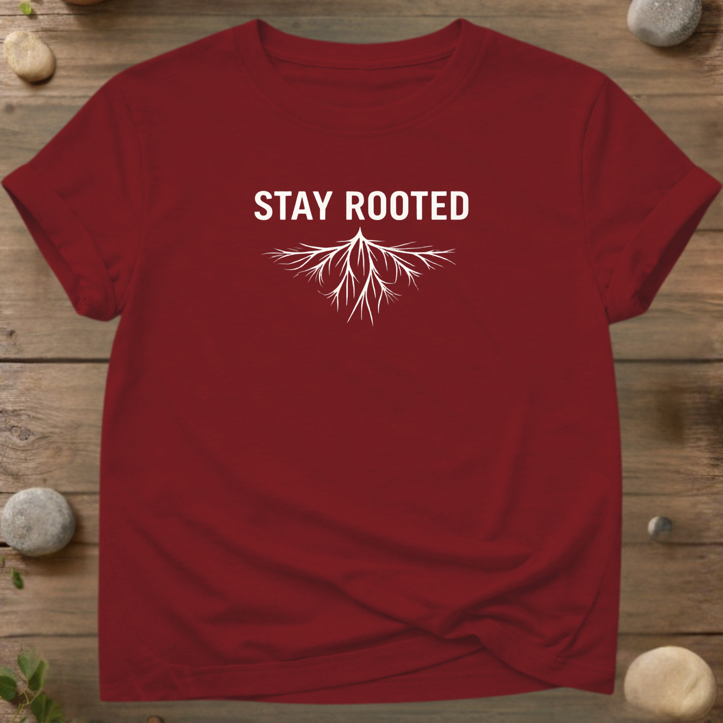 Stay Rooted – Minimal Organic Cotton T-Shirt