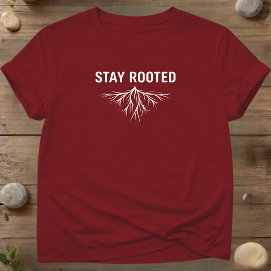 Stay Rooted – Minimal Organic Cotton T-Shirt