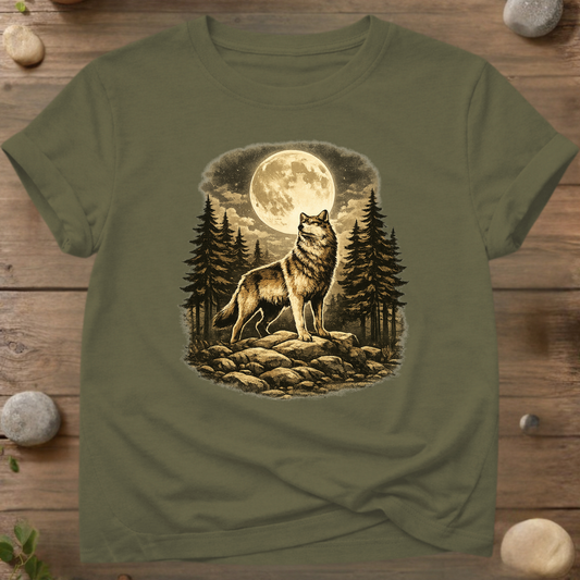 Moonlit Wolf | Wilderness Spirit T-Shirt