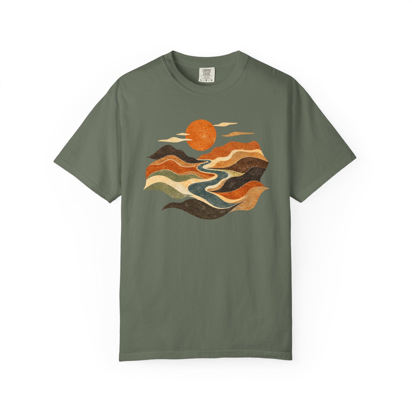 Retro Sunset Landscape T-Shirt