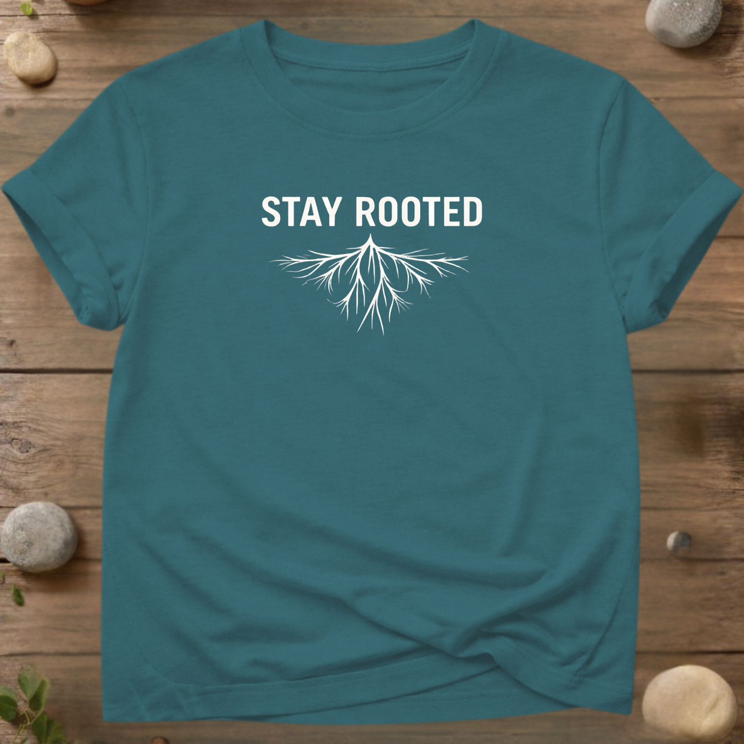 Stay Rooted – Minimal Organic Cotton T-Shirt