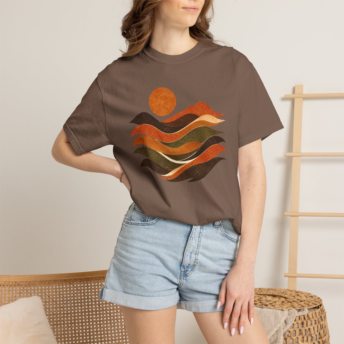 Retro Sunset Waves T-Shirt