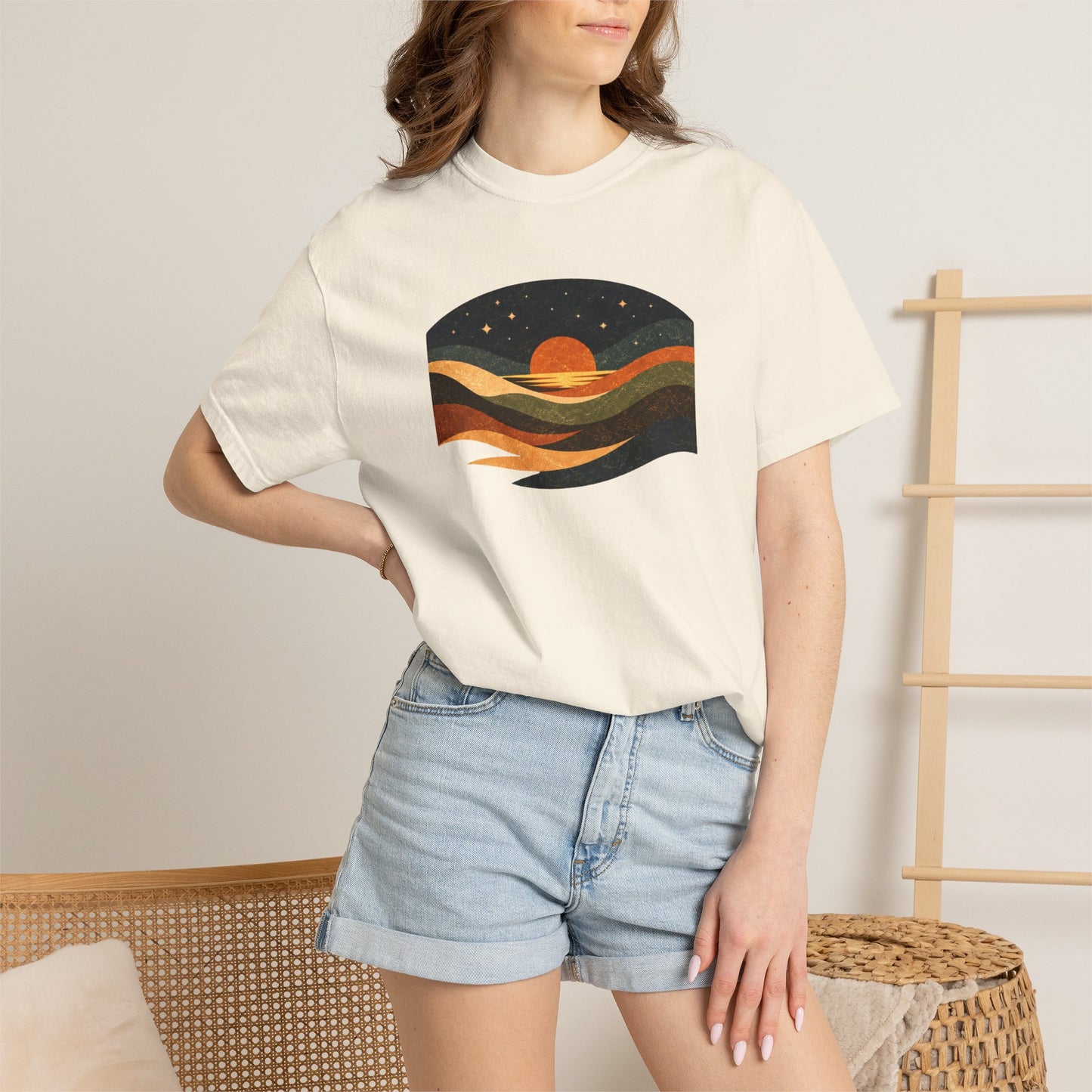 Retro Sunset Wave T-Shirt