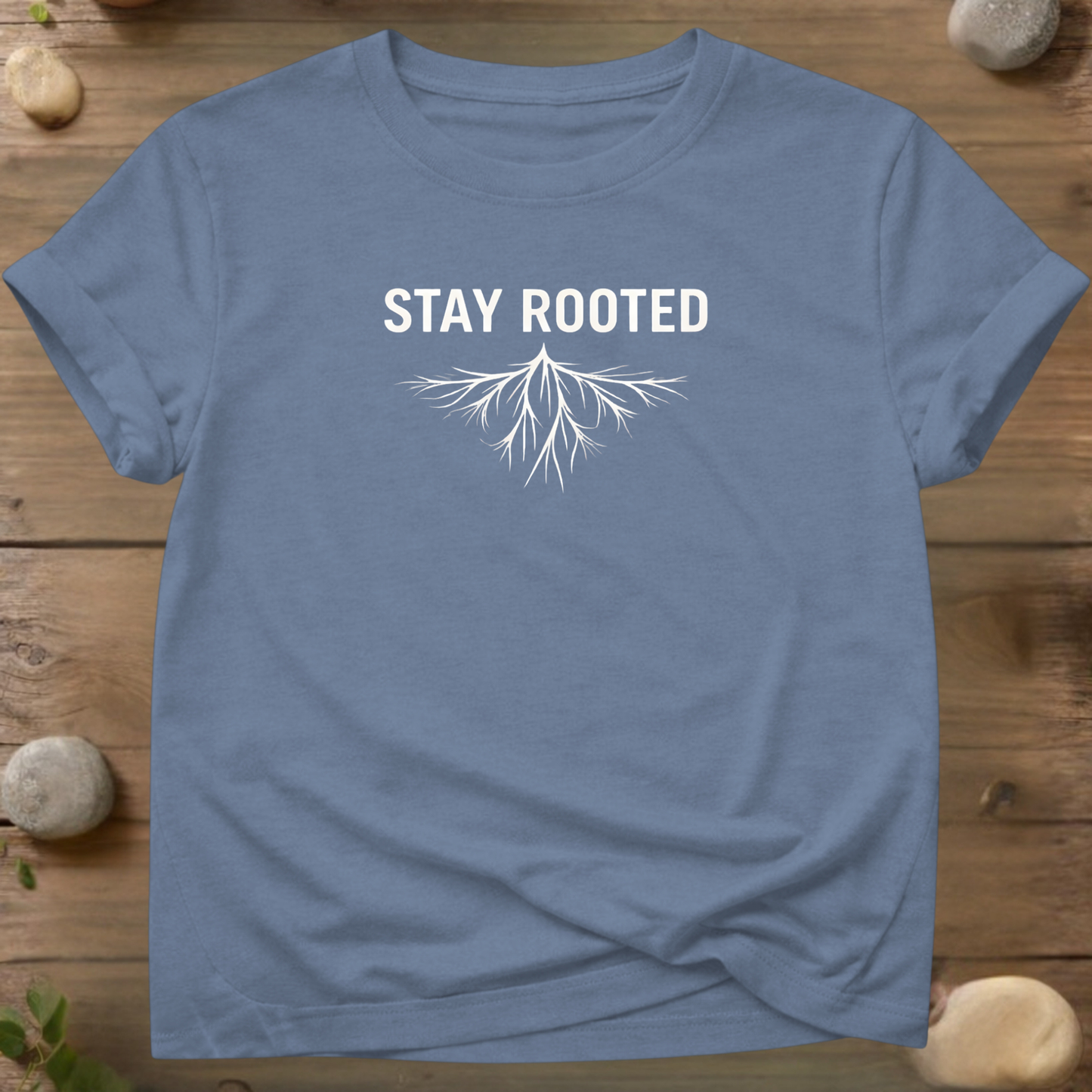 Stay Rooted – Minimal Organic Cotton T-Shirt
