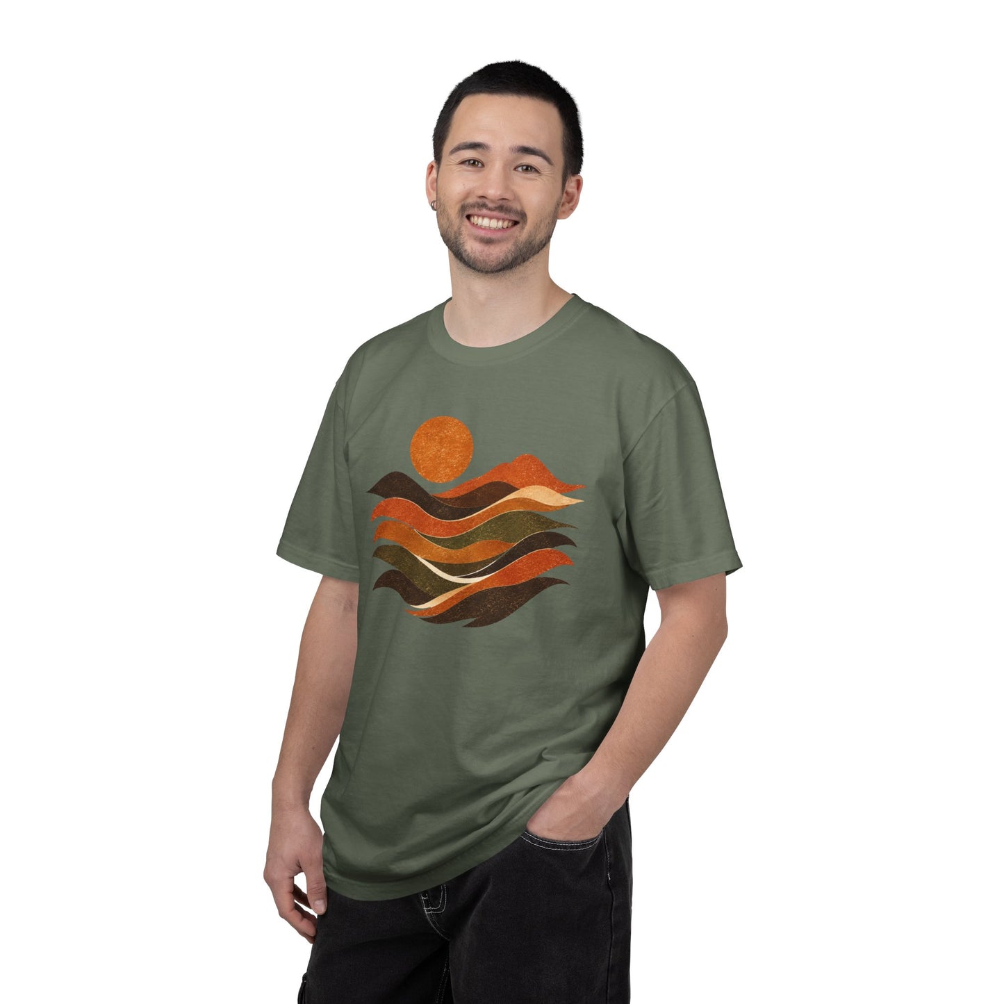 Retro Sunset Waves T-Shirt