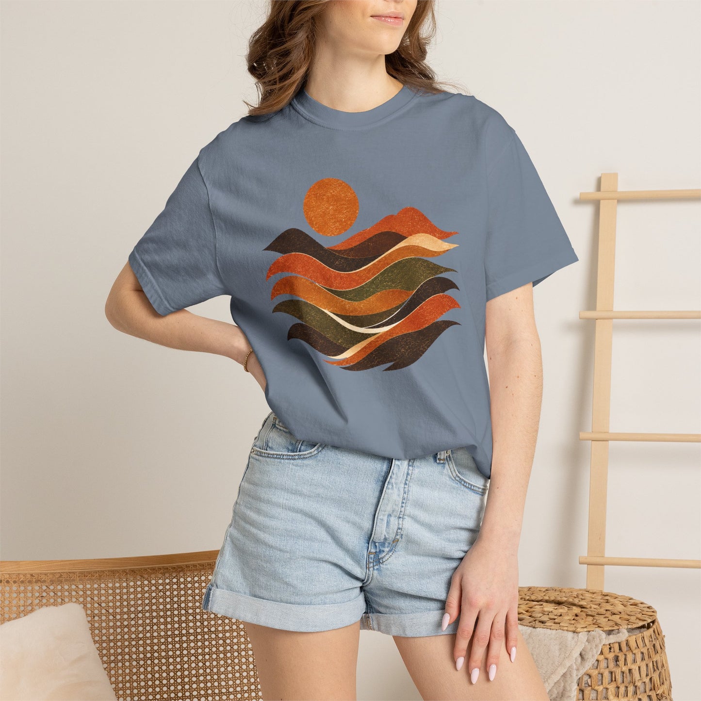 Retro Sunset Waves T-Shirt