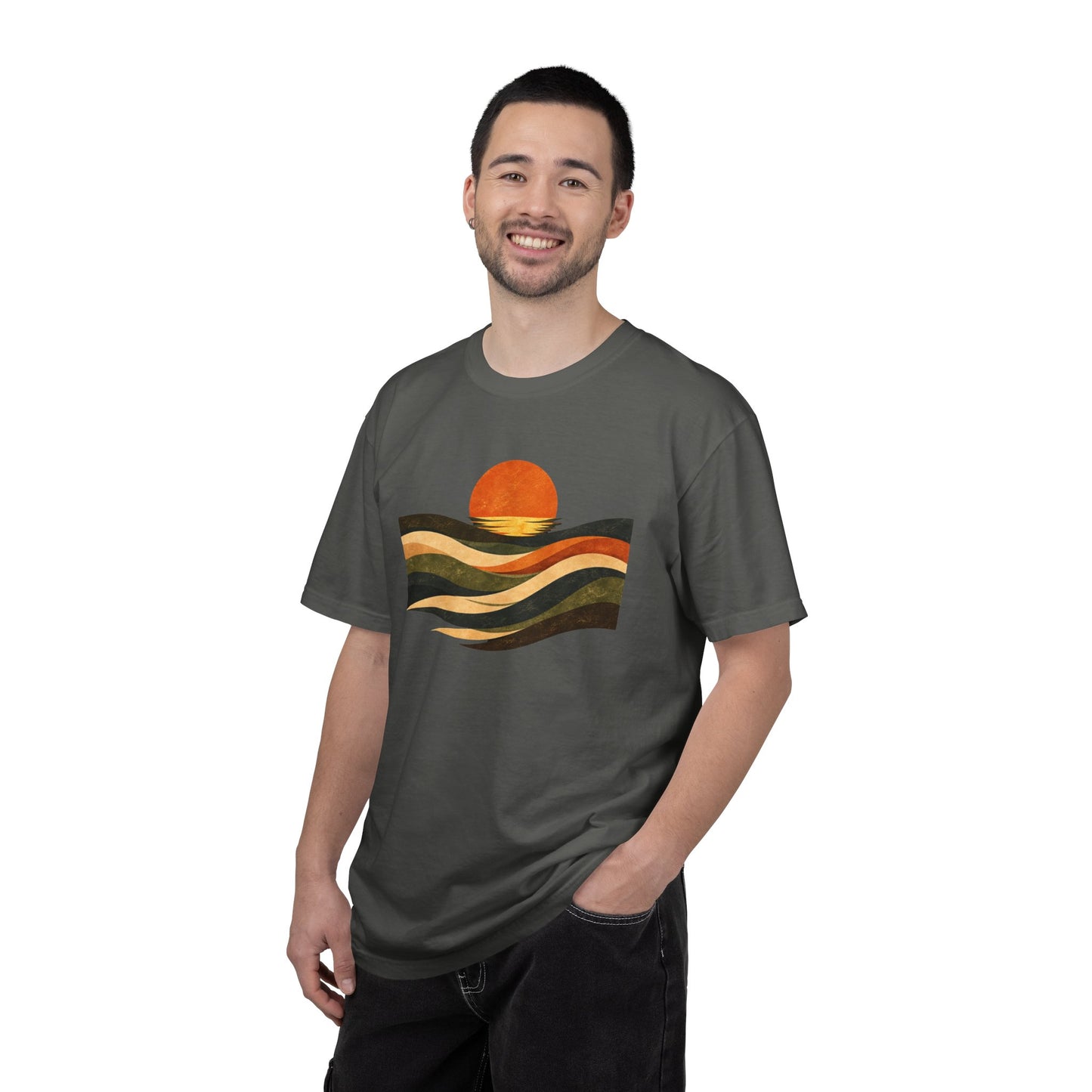 Retro Sunset Waves T-Shirt